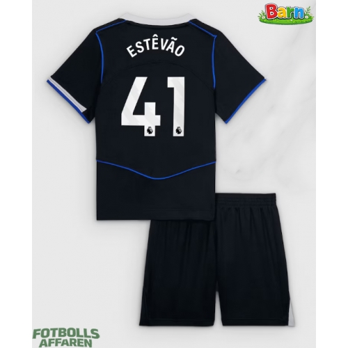 Chelsea Estevao Willian #41 Tredjeställ Barn 2025-26 Kortärmad (+ Korta byxor)